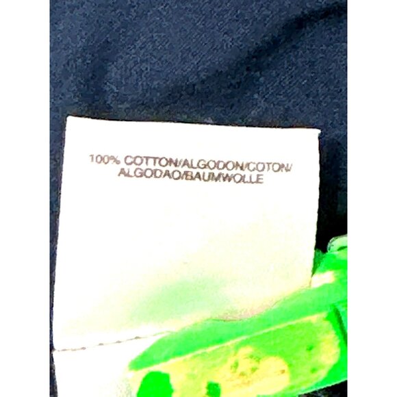 Jones New York Sport Large Navy Blue Circle Pattern Button Up Top Urban Heritage - Picture 10 of 16